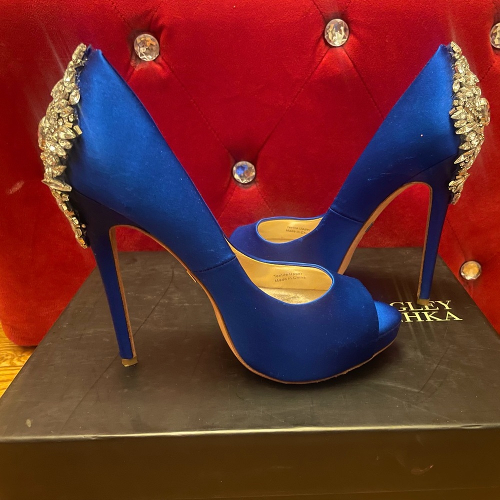 Badgley Mischka Electric Blue Kiara Pumps